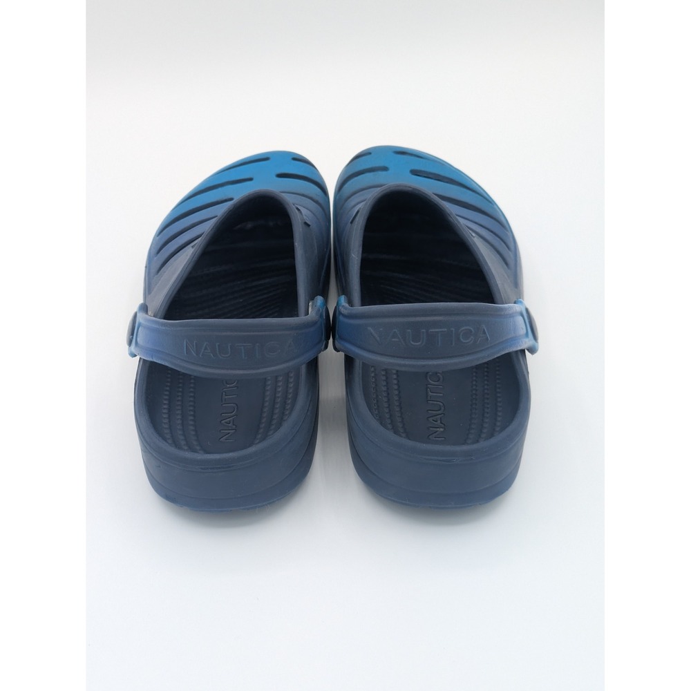 Nautica Kids Clogs Size 2 Navy Blue Water Shoes Slip On Beach Rubber - Picture 7 of 12